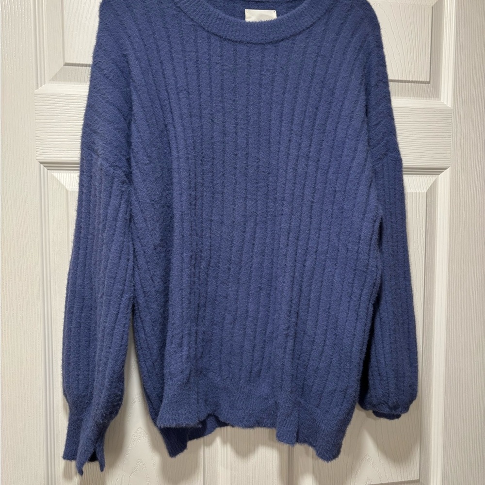 Aerie Soft Blue Knit Top